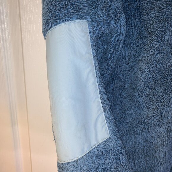 LL Bean Womens Hi-Pile Fleece Jacket Size XSP Blue Full Zip Snap Pocket Gorpcore - Picture 5 of 9